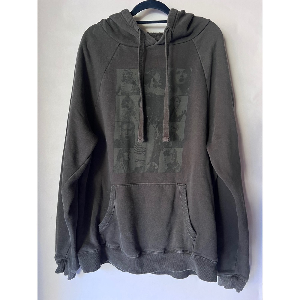 Taylor Swift The Eras Tour Charcoal Gray Mineral Wash Hoodie Medium M Concert
